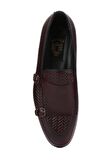 Shoetyle - Kahverengi Deri Tokalı Erkek Klasik Ayakkabı 250-2300
