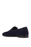 Shoetyle - Lacivert Süet Deri Tokalı Erkek Klasik Ayakkabı 250-2300