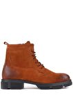 Shoetyle - Taba Süet Deri Bağcıklı Erkek Bot 250-205
