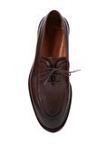 Shoetyle - Kahverengi Deri Bağcıklı Erkek Klasik Ayakkabı 250-7511