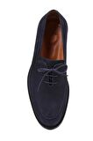 Shoetyle - Lacivert Nubuk Bağcıklı Erkek Klasik Ayakkabı 250-7511