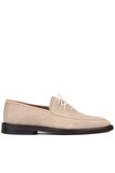 Shoetyle - Bej Süet Bağcıklı Erkek Klasik Ayakkabı 250-7511