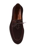 Shoetyle - Kahverengi Süet Bağcıklı Erkek Klasik Ayakkabı 250-7511