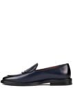 Shoetyle - Lacivert Deri Bağcıksız Erkek Günlük Ayakkabı 250-7510
