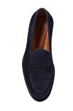 Shoetyle - Lacivert Süet Bağcıksız Erkek Günlük Ayakkabı 250-7510