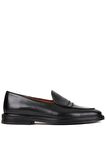 Shoetyle - Siyah Deri Bağcıksız Erkek Günlük Ayakkabı 250-7510