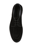 Shoetyle - Siyah Süet Deri Bağcıklı Erkek Günlük Ayakkabı 250-1617