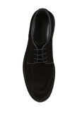 Shoetyle - Siyah Süet Deri Bağcıklı Erkek Günlük Ayakkabı 250-1617