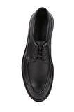 Shoetyle - Siyah Deri Bağcıklı Erkek Günlük Ayakkabı 250-1617