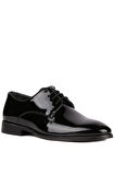Shoetyle - Siyah Rugan Deri Bağcıklı Erkek Klasik Ayakkabı 250-2239