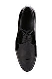 Shoetyle - Siyah Rugan Deri Bağcıklı Erkek Klasik Ayakkabı 250-2239