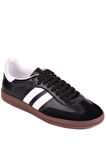 Shoetyle - Siyah Hakiki Deri Bağcıklı Erkek Sneaker 666-1077