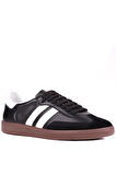 Shoetyle - Siyah Hakiki Deri Bağcıklı Erkek Sneaker 666-1077