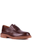 Shoetyle - Kahverengi Hakiki Deri Bağcıklı Erkek Ayakkabı 666-4052
