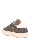 Shoetyle - Yeşil Hakiki Süet Bağcıklı Erkek Sneaker 666-3071