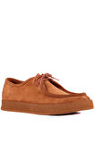 Shoetyle - Taba Süet Bağcıklı Erkek Günlük Ayakkabı 610-1004