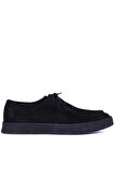Shoetyle - Siyah Süet Bağcıklı Erkek Günlük Ayakkabı 610-1004