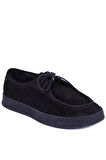 Shoetyle - Siyah Süet Bağcıklı Erkek Günlük Ayakkabı 610-1004