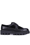 Shoetyle - Siyah Süet, Deri Bağcıklı Erkek Günlük Ayakkabı 610-1013