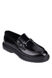 Shoetyle - Siyah Açma Deri Erkek Günlük Ayakkabı 610-1014