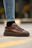 Shoetyle - Kahverengi Deri Bağcıklı Erkek Ayakkabı 610-190-19
