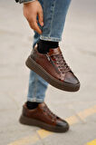 Shoetyle - Kahverengi Deri Bağcıklı Erkek Ayakkabı 610-190-19