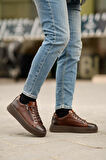 Shoetyle - Kahverengi Deri Bağcıklı Erkek Ayakkabı 610-190-19