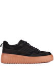Shoetyle - Siyah Hakiki Süet Bağcıklı Erkek Sneaker 115-K502