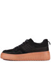 Shoetyle - Siyah Hakiki Süet Bağcıklı Erkek Sneaker 115-K502
