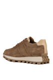 Shoetyle - Vizon Hakiki Süet Bağcıklı Erkek Sneaker 115-K556
