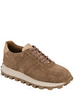 Shoetyle - Vizon Hakiki Süet Bağcıklı Erkek Sneaker 115-K556