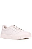Shoetyle - Bej Renk Hakiki Deri Bağcıklı Erkek Sneaker 666-4404