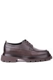 Shoetyle - Kahverengi Hakiki Deri Bağcıklı Günlük Erkek Ayakkabı 115-K609