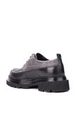 Shoetyle - Gri Hakiki Süet Bağcıklı Günlük Erkek Ayakkabı 115-K609