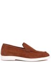 Shoetyle - Hakiki Süet Deri Taba Rengi Erkek Loafer - 115-K664