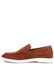 Shoetyle - Hakiki Süet Deri Taba Rengi Erkek Loafer - 115-K664