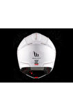KASK MT GENESİS SV A2 ÇENE AÇILIR PARLAK BEYAZ M