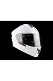 KASK MT GENESİS SV A2 ÇENE AÇILIR PARLAK BEYAZ M