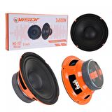 Oto Hoparlör 16 Cm 6 Inch Midrange 2x800W 2x400 Rms 2 Adet VISOR