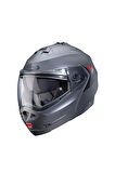 Duke X Çeneden Açılır Kask Pinlock (GUN METAL) (S)