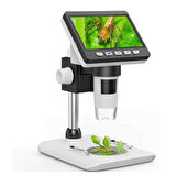 Alfalink LCD Dijital Ekranlı Mikroskop 50x -1000x Büyütme Usb HD 1080P 4.3inç