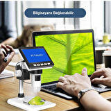Alfalink LCD Dijital Ekranlı Mikroskop 50x -1000x Büyütme Usb HD 1080P 4.3inç