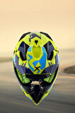 X-Cross X1 Kask Neon Yellow Blue Gloss