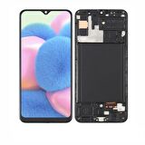 SAMSUNG A30S A307 UYUMLU LCD DOKUNMATİK EKRAN OLED ÇITALI SİYAH