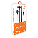 3.5 MM Jack Girişli Stereo Kulak İçi Silikonlu Kablolu Kulaklık MT265