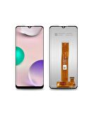 SAMSUNG A12 A125 UYUMLU LCD DOKUNMATİK EKRAN ÇITASIZ SİYAH