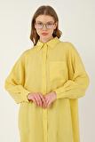 Reglan Kol Modal Gömlek Pastel Sarı