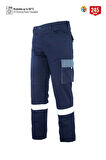 Myform 02141 Pantolon Palmira Plus Lacivert / Gri