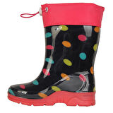 Arısan 227 Syh-Fşy Puantiye Termal Kürklü Kışlık Kız Çocuk Çizme Bot 