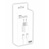 PDAteknoloji 35 watt GaN Type-C Çıkışlı Hızlı Şarj Başlık Adaptör + 1m Type-C to Type-C Hızlı Şarj Kablosu GaN Teknoloji (Yerli Üretim) A2335